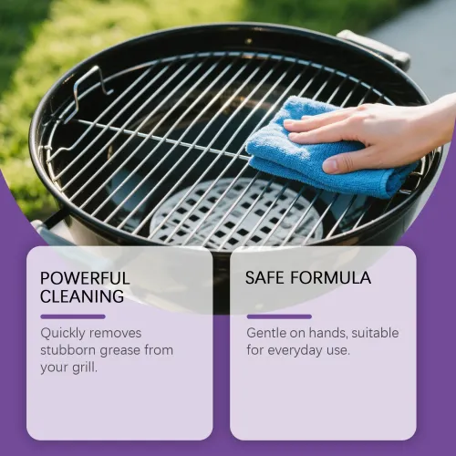 Barbecue Grill And Pan Cleaner Powerful Cleaning Solution For Removing Stubborn Grease And Burnt-On Residue From Grills And Pans