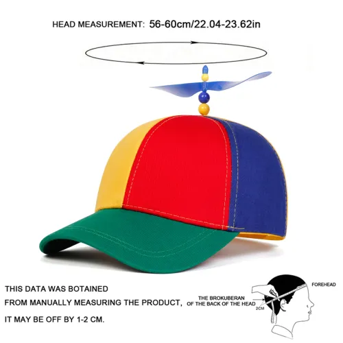 An Adjustable Baseball Cap with a Propeller  A Unique  Casual Outdoorsy Style An Ideal Sun Hat for Spring and Autumn Travel Suitable for Everyday Wear