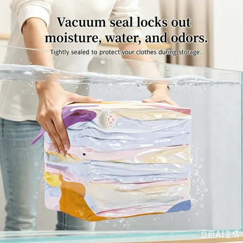 3 pcs 3D Vacuum Sealing Storage Bag No Need Pump Moistureproof Durable Super Large