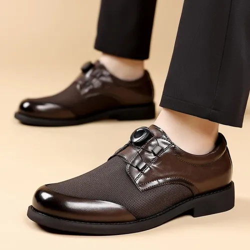 2026 Hot Selling British Style Mens Casual Shoes High-end Comfortable Fashionable Leather Shoes Simple and Versatile Work Shoes