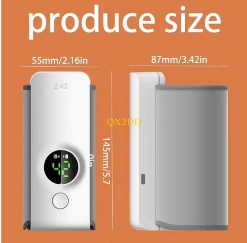 QX2D Baby Bottle Warmer, 6 Gears Even Heating Portable Fast Baby Milk Warmer 4000mAH for Breastmilk