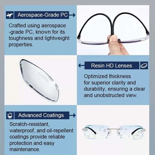Stylish reading glasses with autofocus-Blue light filter-All-day comfort and crystal-clear vision