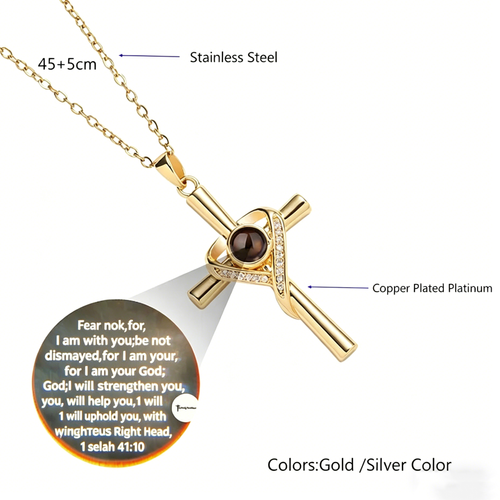 2026 new heart-shaped cross pendant necklace