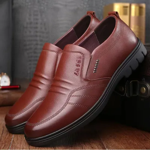 2026 New Men's Office Formal Shoes Low Cut Daily Comfortable Round Toe Multifunctional Men's Wedding Shoes