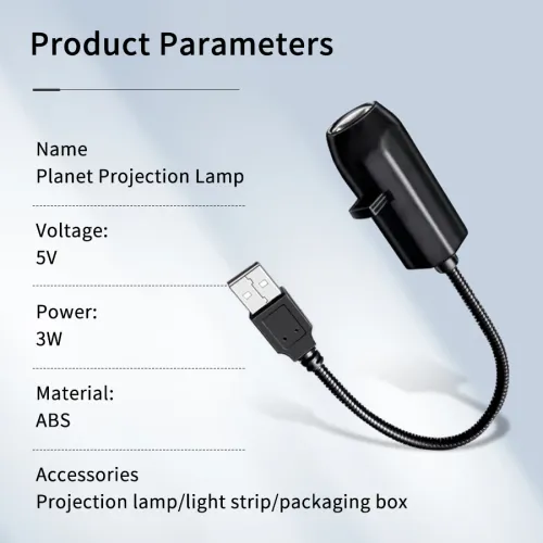USB Plug in Projection Lamp  Theme Replacement Lamp Strip Indoor Ceiling Decoration Projection Lamp