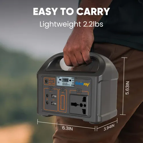 100W Portable Power Station Power Generator 110V 220V LED Light Emergency Solar Power Bank for Outdoor Camping Travel