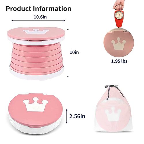 Foldable Retractable Children's Potty Chair Washable Portable Emergency Toilet Plastic Foldable Toilet