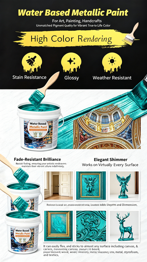 100g Water-based paint, electroplated blue