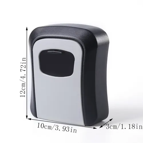 Wall Mounted Key Holder, Password Lock, Waterproof 4-Digit Password Storage Box, Easy To Install, Safe For Home Office Use
