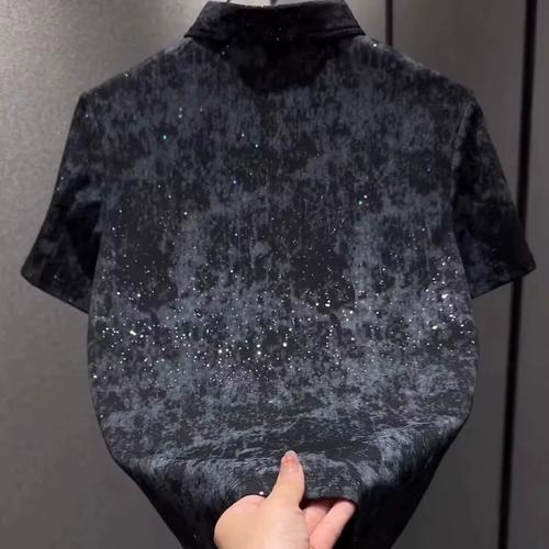 Men's Dark Marbled Shine Polo