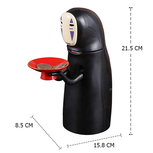 Funny faceless money box faceless piggy bank automatically eats coins