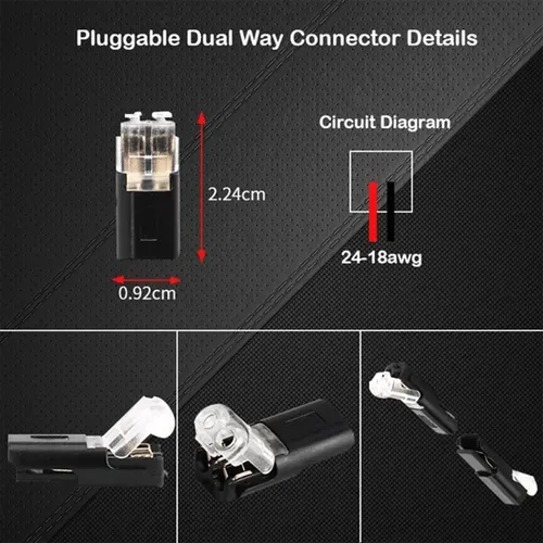 80PCS Wire Plug-in Connector With Locking Buckle