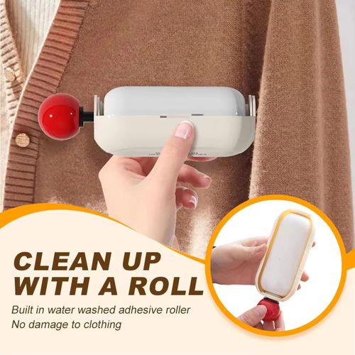 Hair remover with flip cover, dustproof, washable hair remover, dual-purpose, built-in hidden hair removal brush, hair removal ball, hair remover