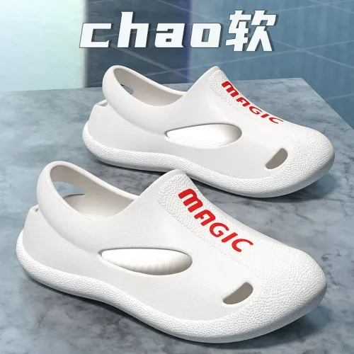 Sandals Men's Summer Indoor and Outdoor Soft Bottom Baotou Cool Slippers