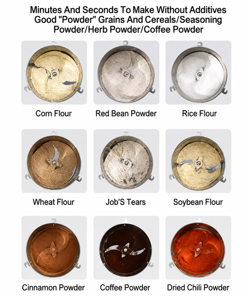 Multifunctional Grinder for Grains, Spices, and Dried Goods (Home or Commercial Use)