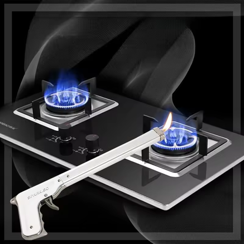 Lighter Extended Handle Ignition Gun Metal Thickened Kitchen Gas Stove Barbecue Igniter Lighter Men Gift