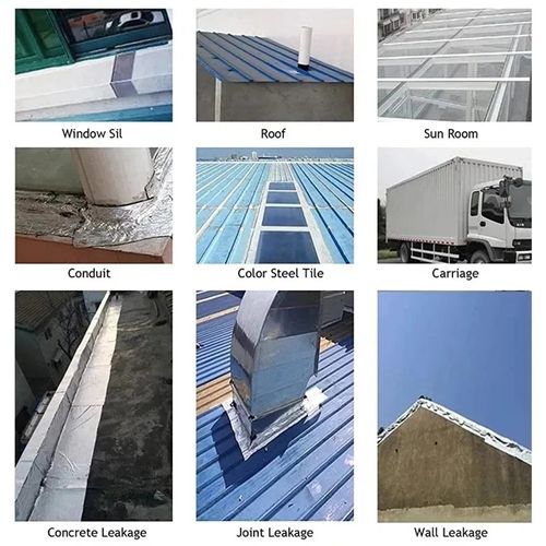 4pcs 3m*50cm Waterproof Tape High Temperature Resistance Aluminum Foil Butyl Tape Fixing Wall Pool