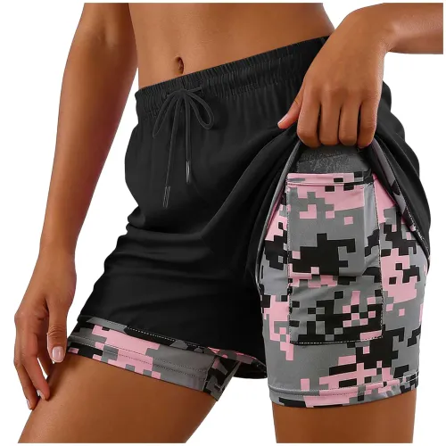 Women's 2-in-1 Quick-Drying Running Shorts