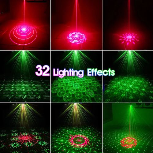 Rechargeable and portable RGB laser party light