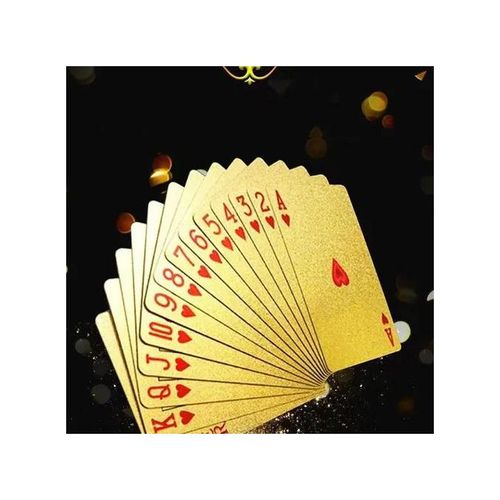 Gold-plated durable PVC waterproof playing cards