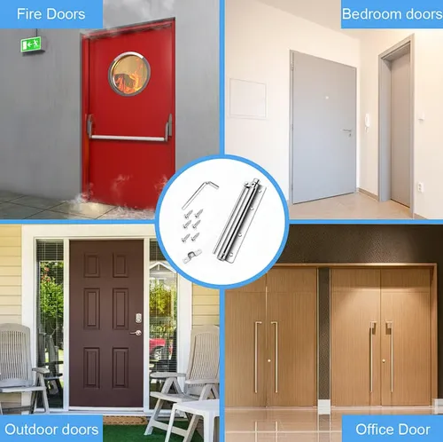 2PCS Automatic Door Self-Closing Hinge