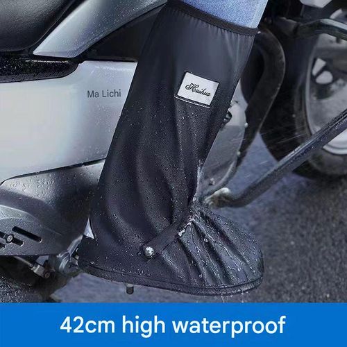 42cm High-Top Waterproof Shoe Covers — Thickened, Non-Slip Suitable for shoe sizes: 41–45