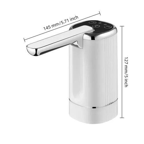 Water Dispenser Bottle Pump, Electric Water Pump for Universal 2-5 Gallon Bottle, Portable USB Charging Drinking Water Dispenser