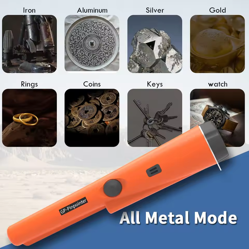 Treasure Hunter Handheld Metal Detector Pinpointer Pointer Probe Anti-scratch Metal Pinpointing Waterproof 360 Degree Scan