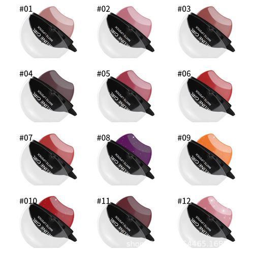 Multi-color number lip makeup lazy lip shape lipstick lipstick moisturizing makeup effect not easy to fade matte lipstick lipstick