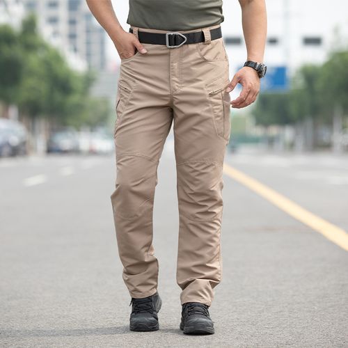 Wear Resistant Work Pant Man Multi-pocket Straight Cargo Trousers Outdoor Jogging Tactical Pants Spring Autumn Casual Trousers