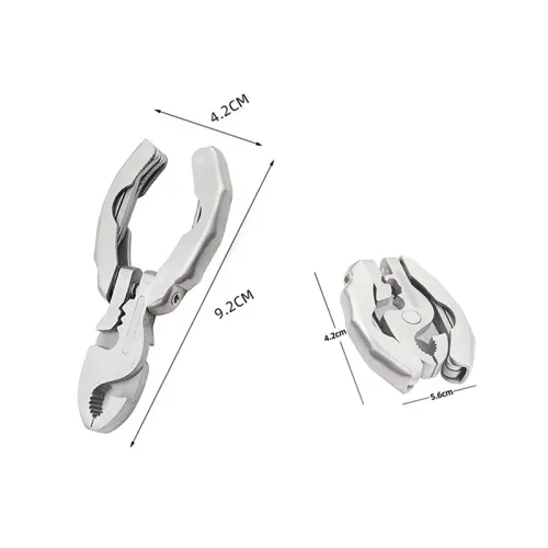 Portable Pocket Mini Stainless Steel Folding Pliers Knife Keychain Screwdriver Combination Kit Outdoor Multifunction Tool