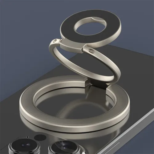 2026 New Dual-Sided Magnetic Phone Stand — Strong-Magnet Foldable Desktop Holder, Compatible with Transsion, Samsung, and Apple (Includes Magnetic Plate)