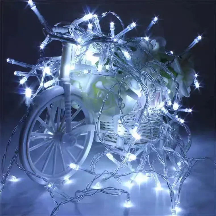 100pcs 10m Christmas Lights Waterproof Battery Led String Lights Christmas Decorations For Home Batteries not included