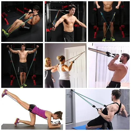Resistance Bands With Handles Beginner fitness program using a resistance band at home