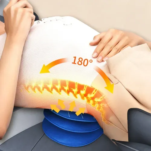 Multifunctional Massage Pad, Whole Body Lying Flat Kneading Heating Massager, Electric Massage Backrest Massage Mattress