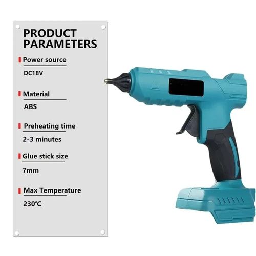 Electric Hot Melt Glue Gun Cordless Electric Glue Grab 11mm Glue Stick Hot Melt Welding Air Gun （No battery）for Makita 18V