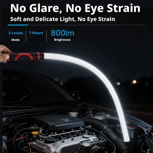 Flexible mechanical lamp with 360° bendable high-brightness LED