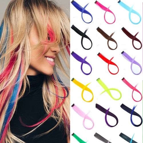 Straight curly hair dye