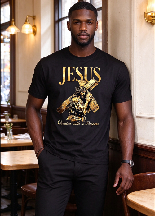 Men's premium printed T-shirt with a sophisticated look.