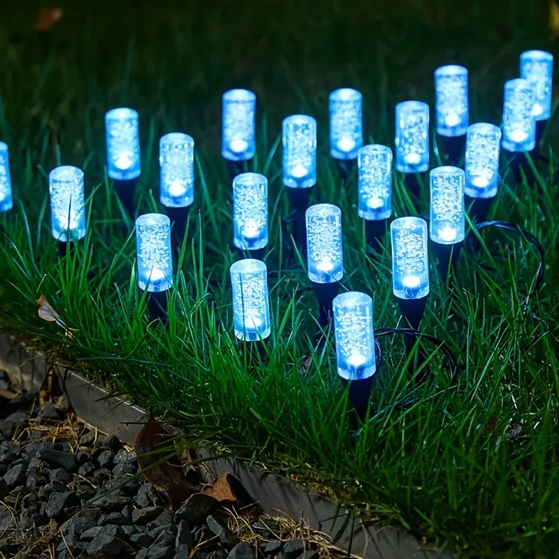 10Pcs 20Pcs Solar Bubble Stick Outdoor Lights, Easy Installation, 8 Modes IP44 Waterproof Auto Sensor, Decorative Lights for Yard