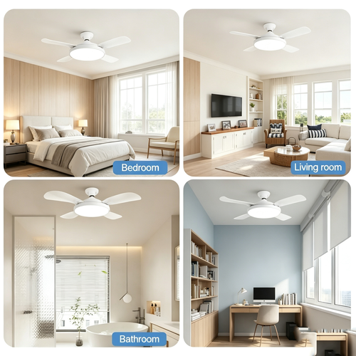 2026 New Remote Control Unmanned Aerial Fan Light Bulb for Home Use