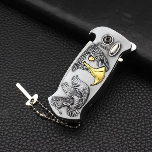 New Multifunctional Metal Windproof Lighter with Bottle Opener Outdoor Direct-inflatable Portable Cigar Lighter