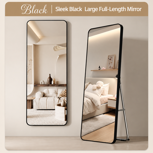40x150cm Shatterproof Full-Length Mirror – Dual-Use Floor or Wall-Mounted Dressing Mirror for Home Decor