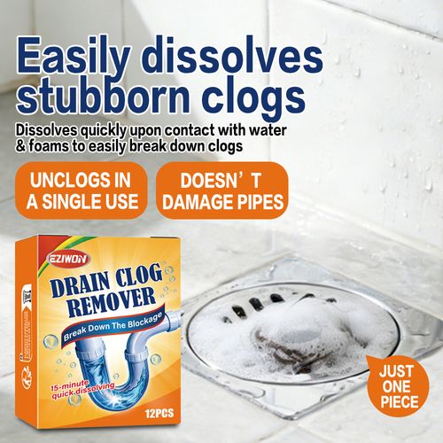 12 pcs Dissolve oil stains with pipeline dredging agent and use effervescent tablets to prevent blockage