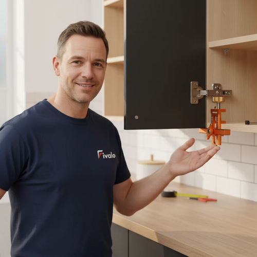 2-in-1 Cabinet Door Mounting Jig(Includes one 10mm Twist Drill Bit)