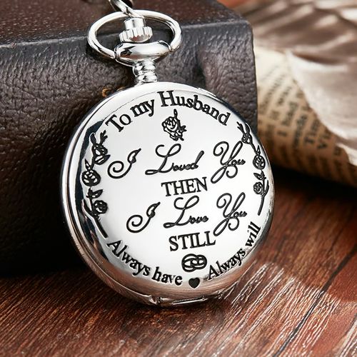 TO MY SON DAUGHTER DAD Quartz Pocket Chain Watch