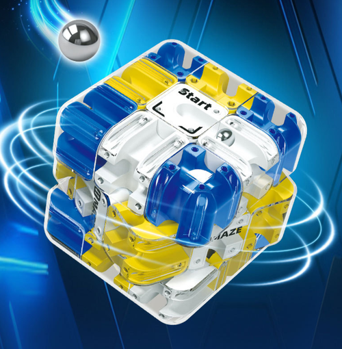 3D Rolling Ball Maze Cube