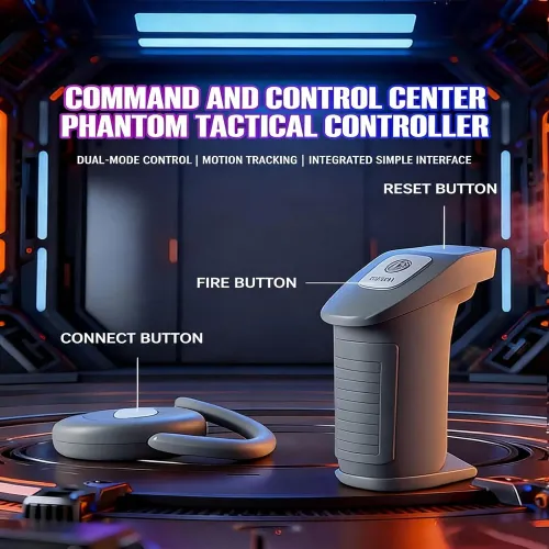 Smart Tracking Foam Blaster Gun Toy AI Somatosensory Control Role-Playing Robot Arm