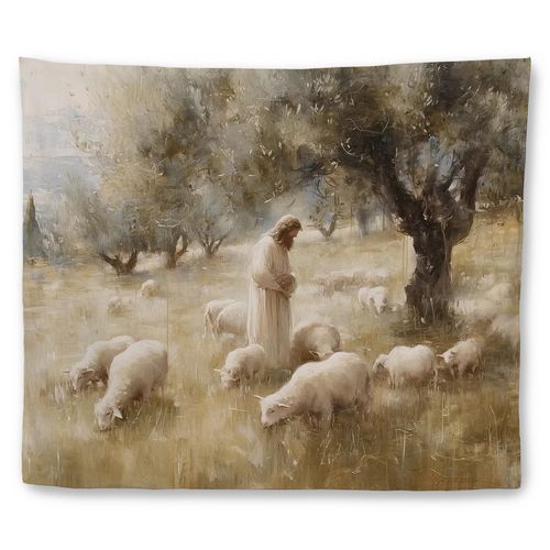 Faith Wall Hanging Tapestry for Sacred Spaces & Prayer Corners