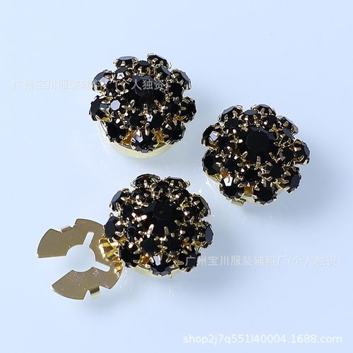 3 PCS Colored Rhinestone Cover Cufflinks